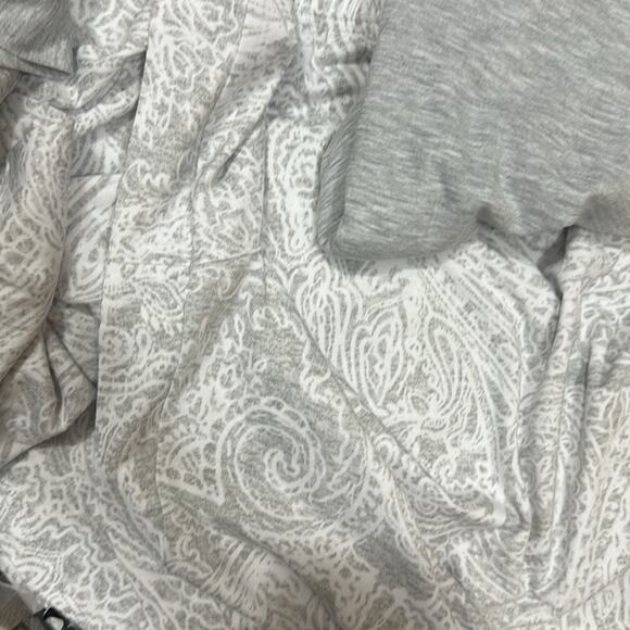 Uncover 3 Piece Cardigan Pinama PJ Plus size Set Heather Gray NWT 3X - Picture 7 of 7